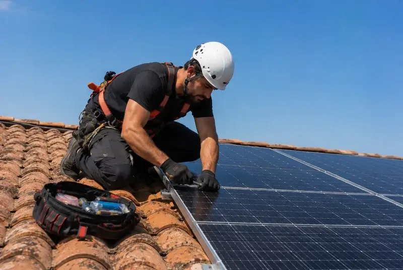 Maintenance et monitoring de panneaux solaires à Saint-Laurs
