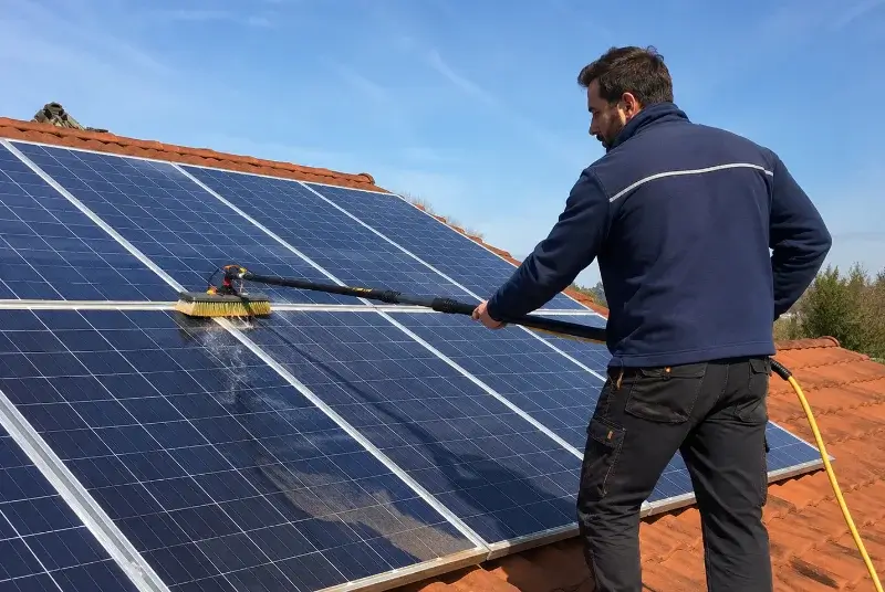 Nettoyage et entretien de panneaux solaires à Saint-Laurs